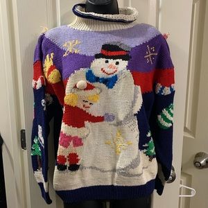 Berek | Holiday Snowman Sweater | M